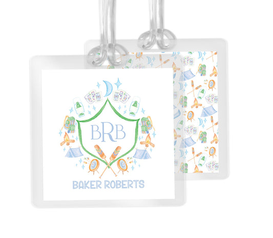 Camp Crest Tag Blue