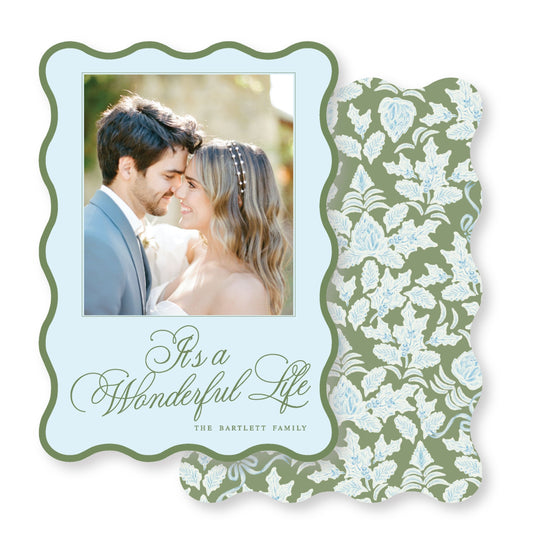 Wavy Wonderful Life Christmas Card Photo