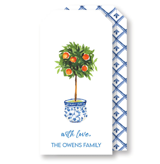 Citrus Tree Christmas Tag