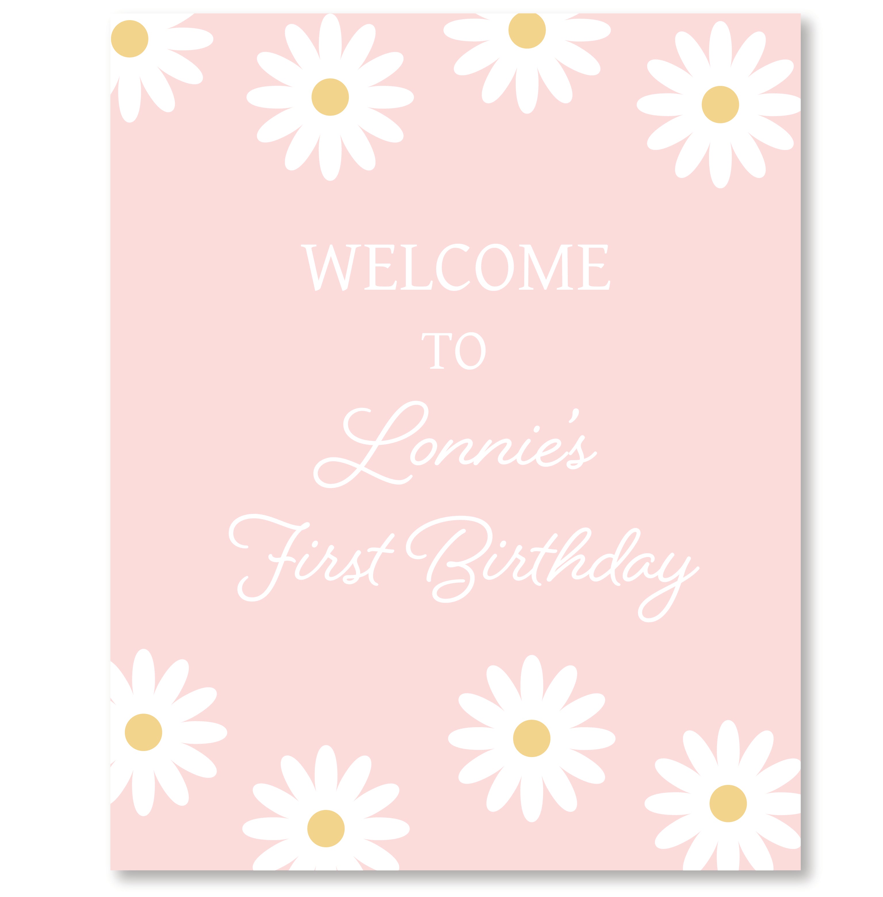 Daley Welcomesign Daisy Welcome Sign – CreativelyKaty