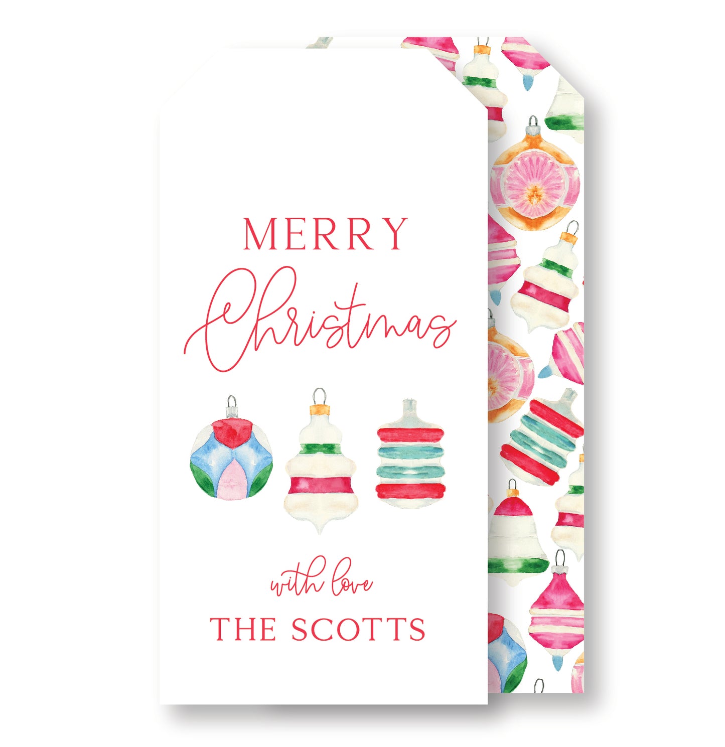 Merry and Bright Ornament Tag