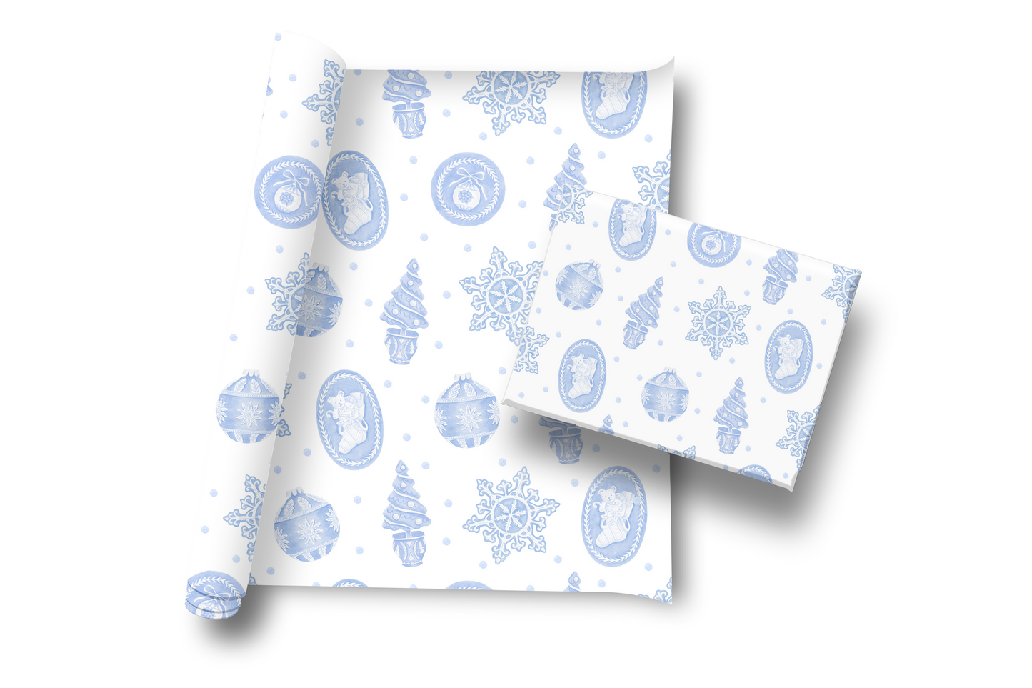 Wedgewood Inspired Wrapping Paper