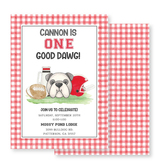 One Good Dawg Invitation