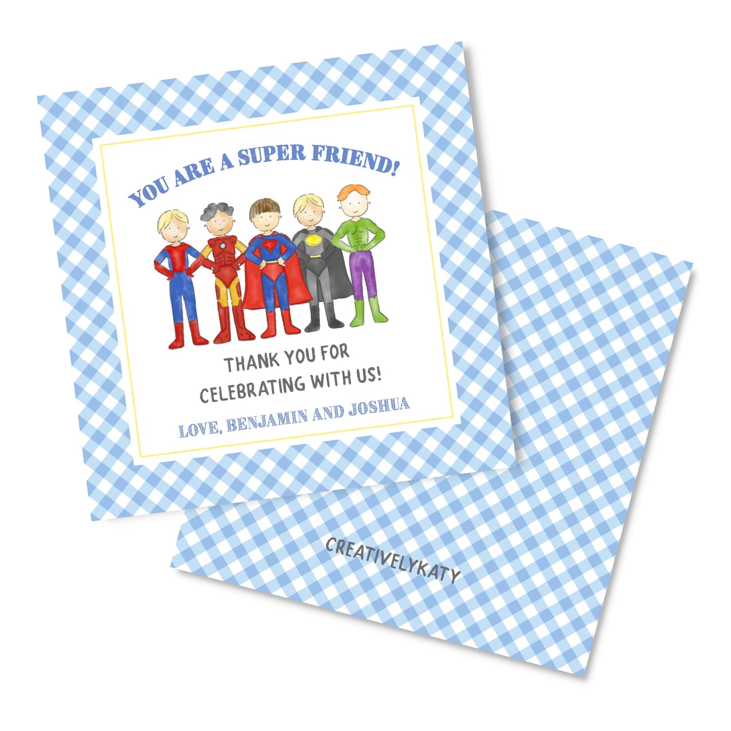 Superhero Party Tag