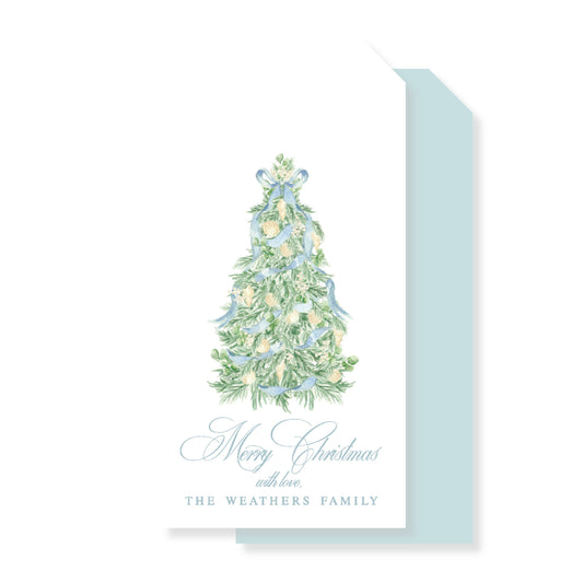 Eucalyptus Blue Christmas Tree tag