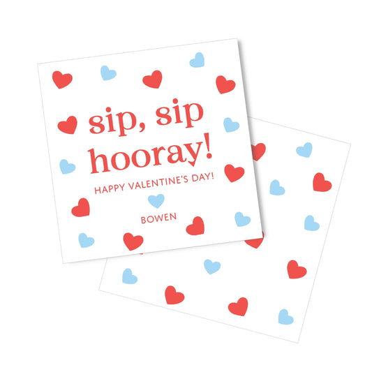 Sip Sip Hooray Valentine Blue