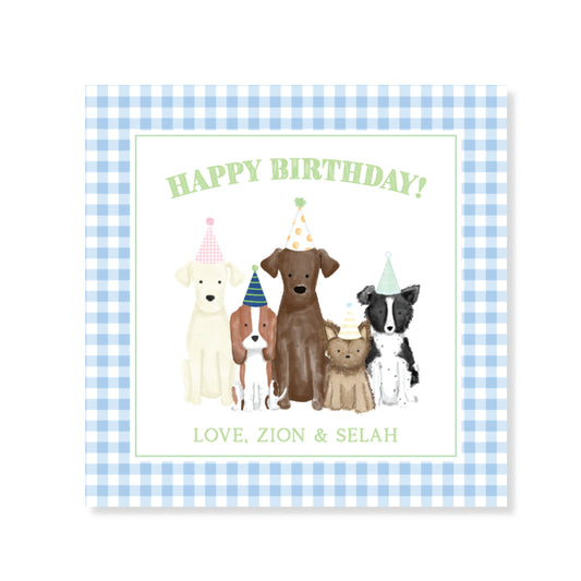 Blue Birthday Dog