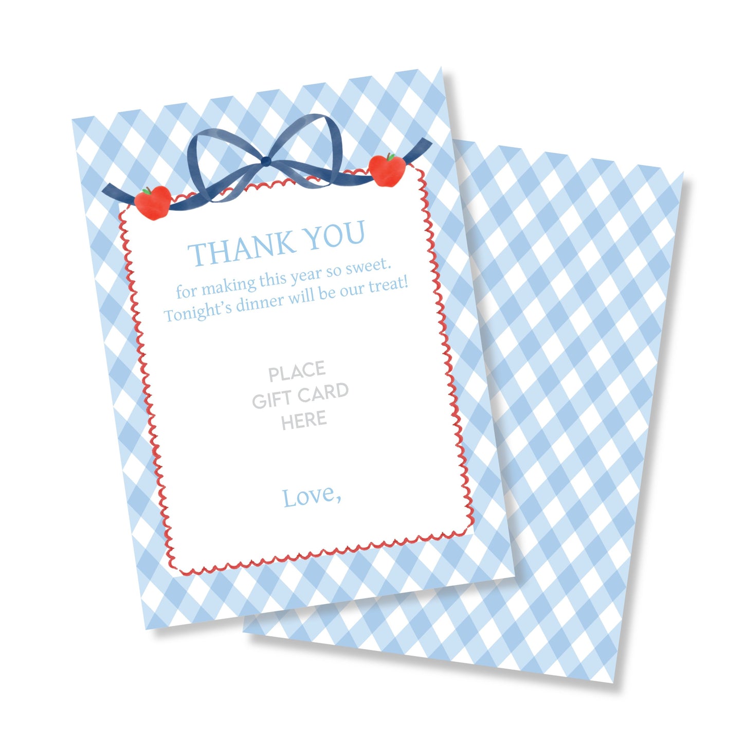 Teacher Gift Card Holder