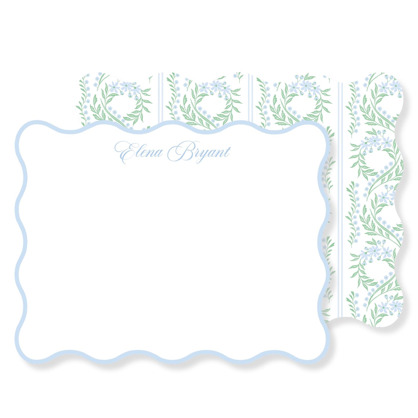 Wavy GrandMillennial Stationery