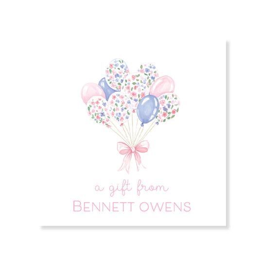 Balloon Birthday Tag