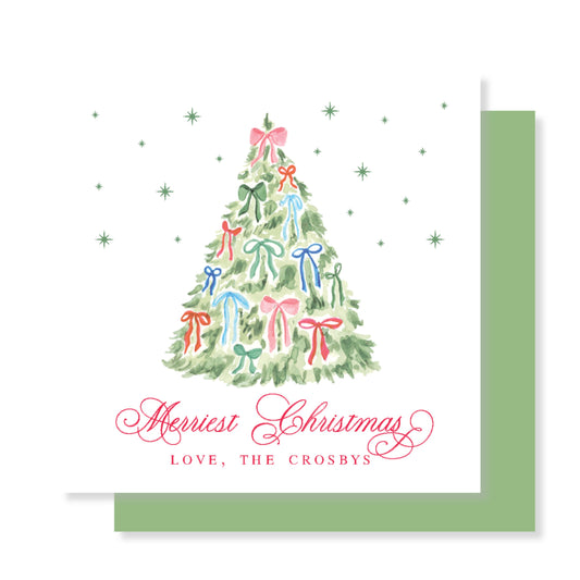 Decked in Bows Square Tag