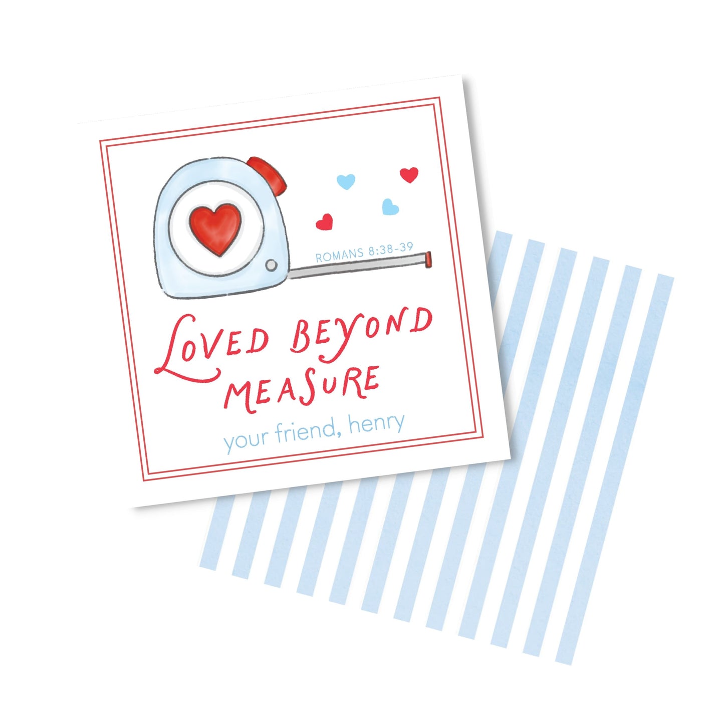 Loved Beyond Measure Valentine Blue