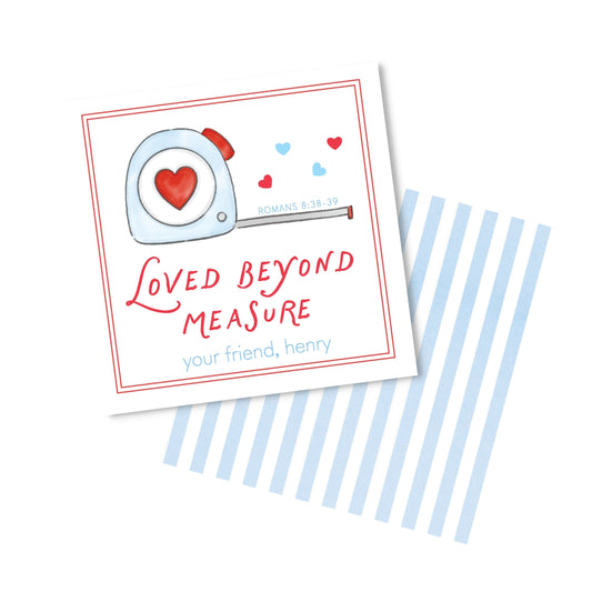 Loved Beyond Measure Valentine Blue