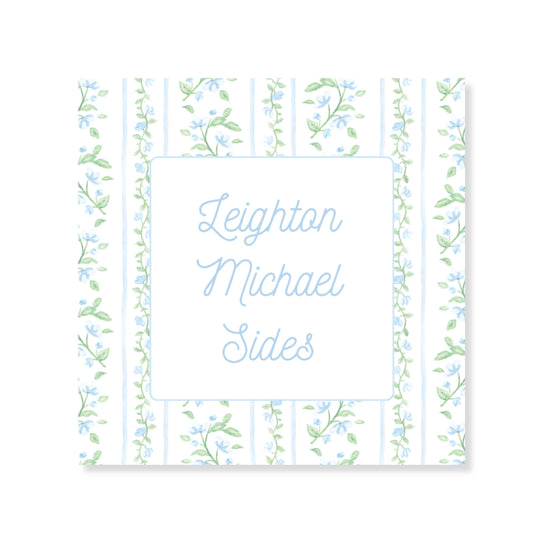 Grand Millennial Blue Pattern card