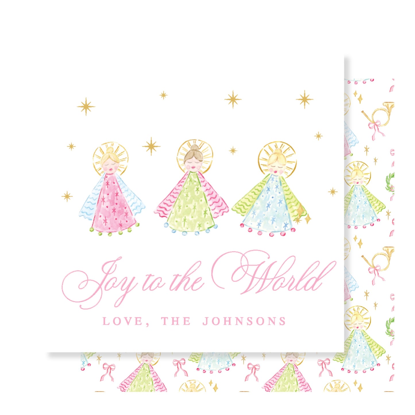 Joyful Angels Square Tag
