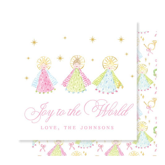 Joyful Angels Square Tag