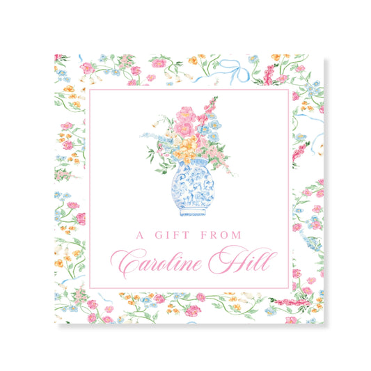 Colorful Blooms Enclosure Card