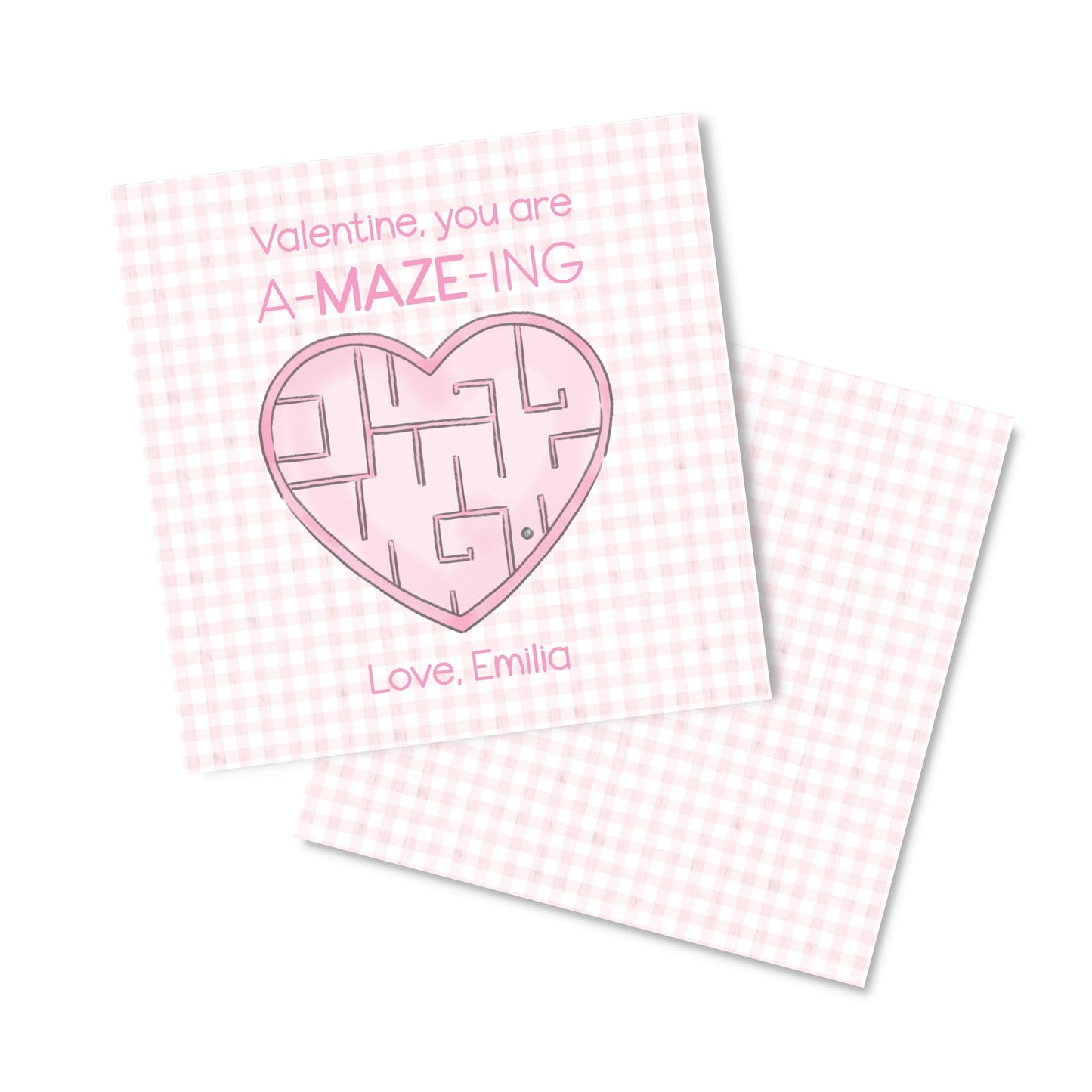 Pink Maze Valentine