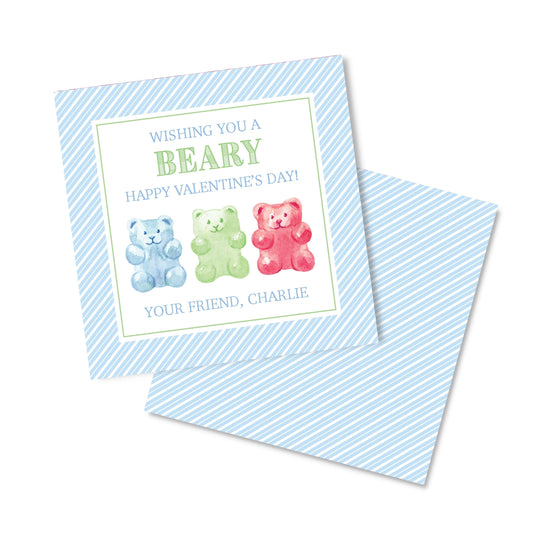 Beary Valentine -blue
