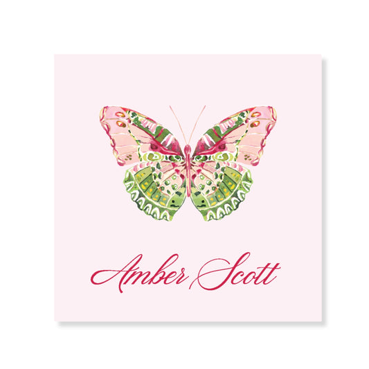 Vibrant Butterfly Enclosure Card