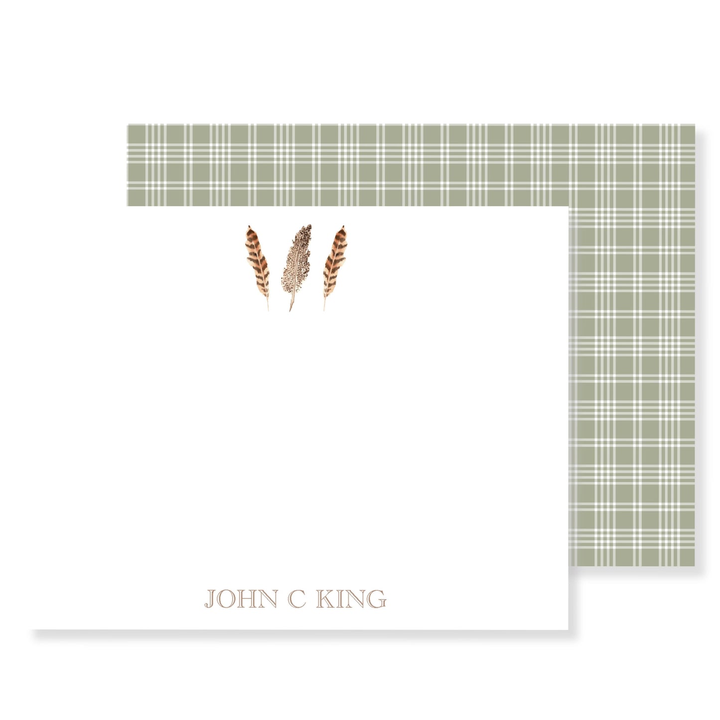 Turkey Feather Men's Stationery