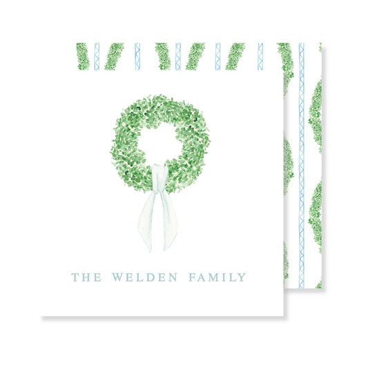 Grandmillennial Wreath Enclosure Card