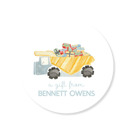 Birthday Truck Tag/ Sticker