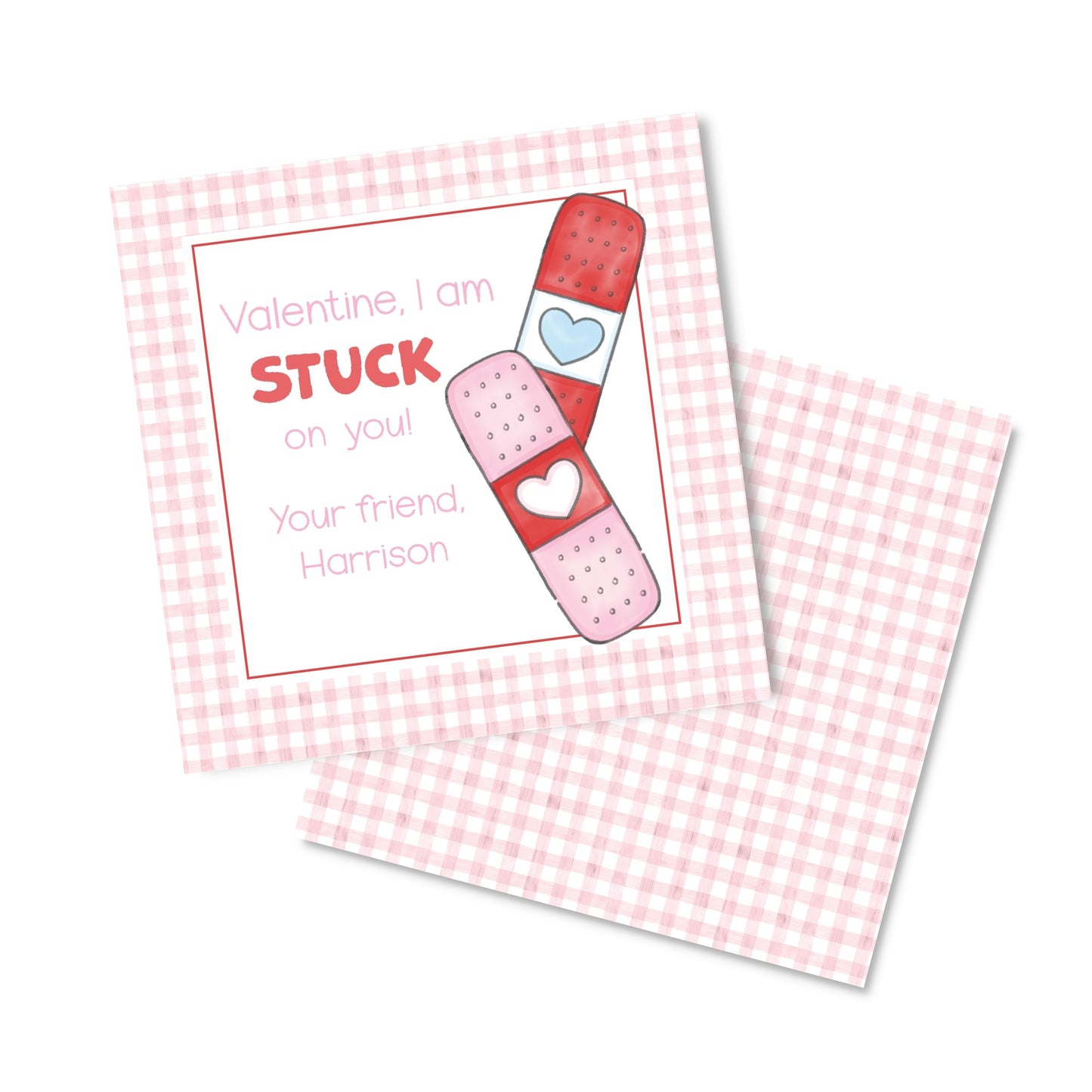 Bandaid Valentine- Pink