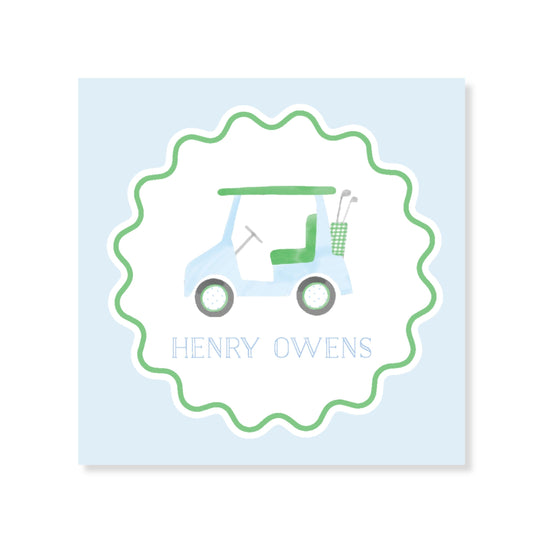 Wavy Golf Enclosure Card