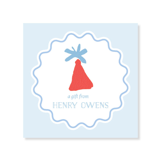 Wavy Birthday hat enclosure card