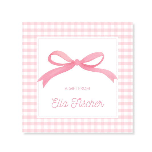 Pink Bow Calling Card