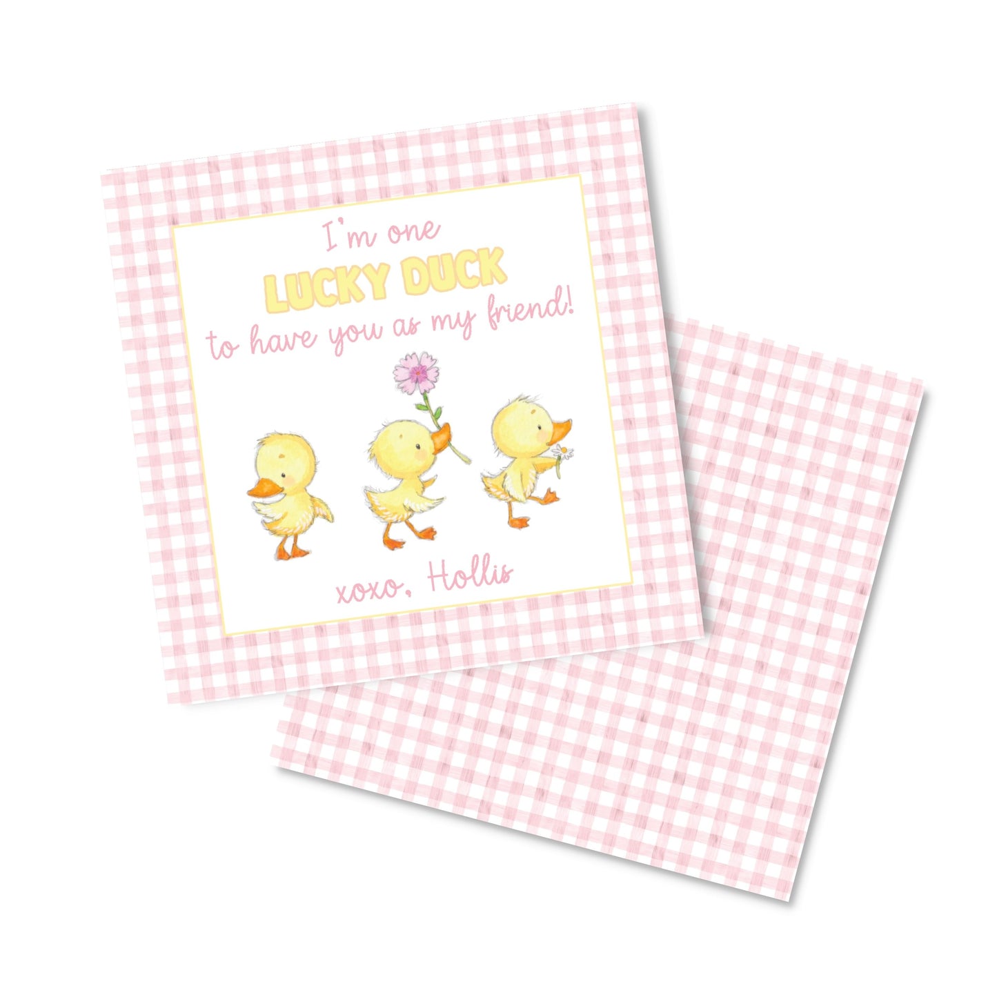 Pink Duck Valentine
