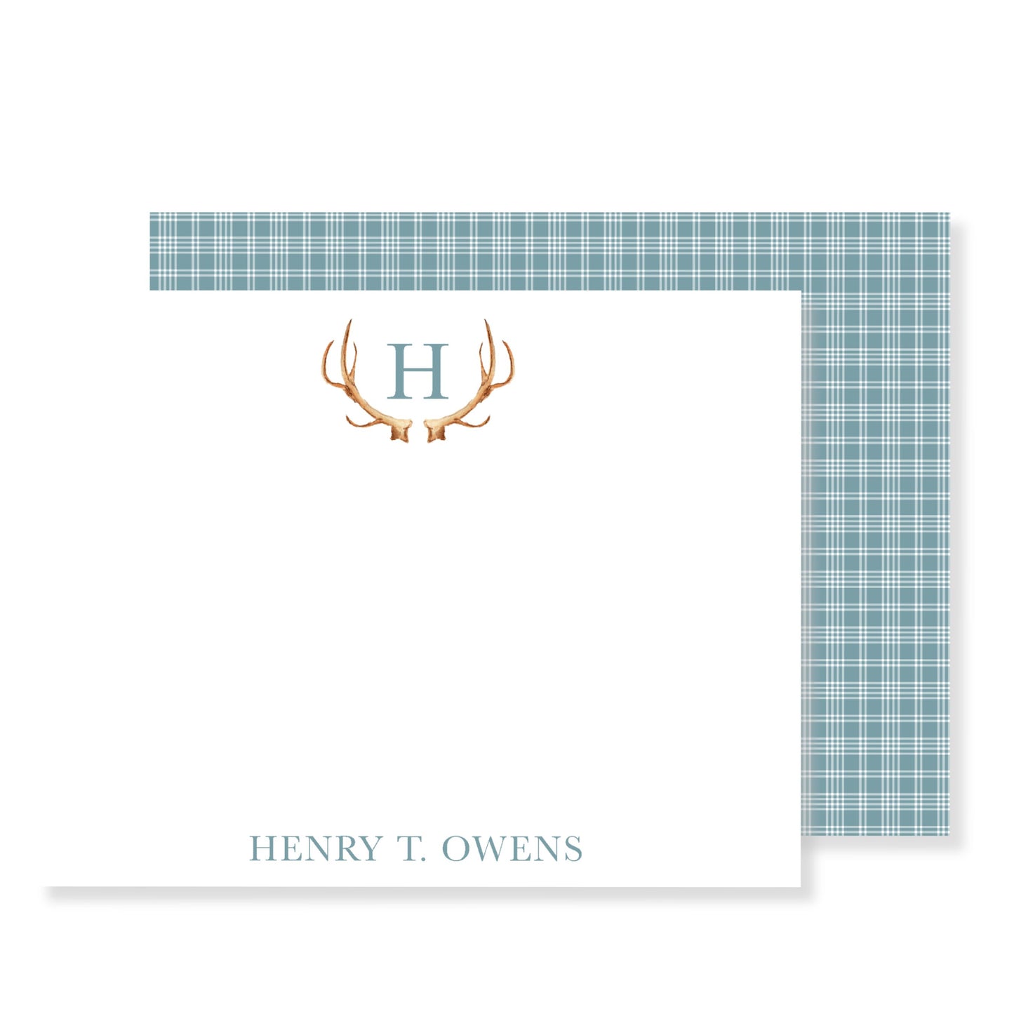 Antler Monogram Men's Stationery
