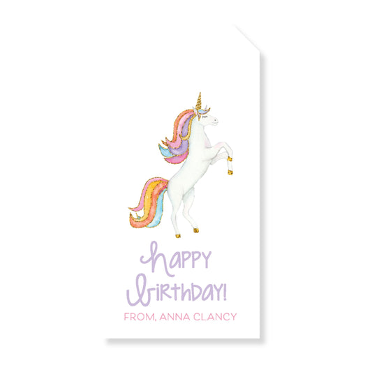 Unicorn Birthday Tag