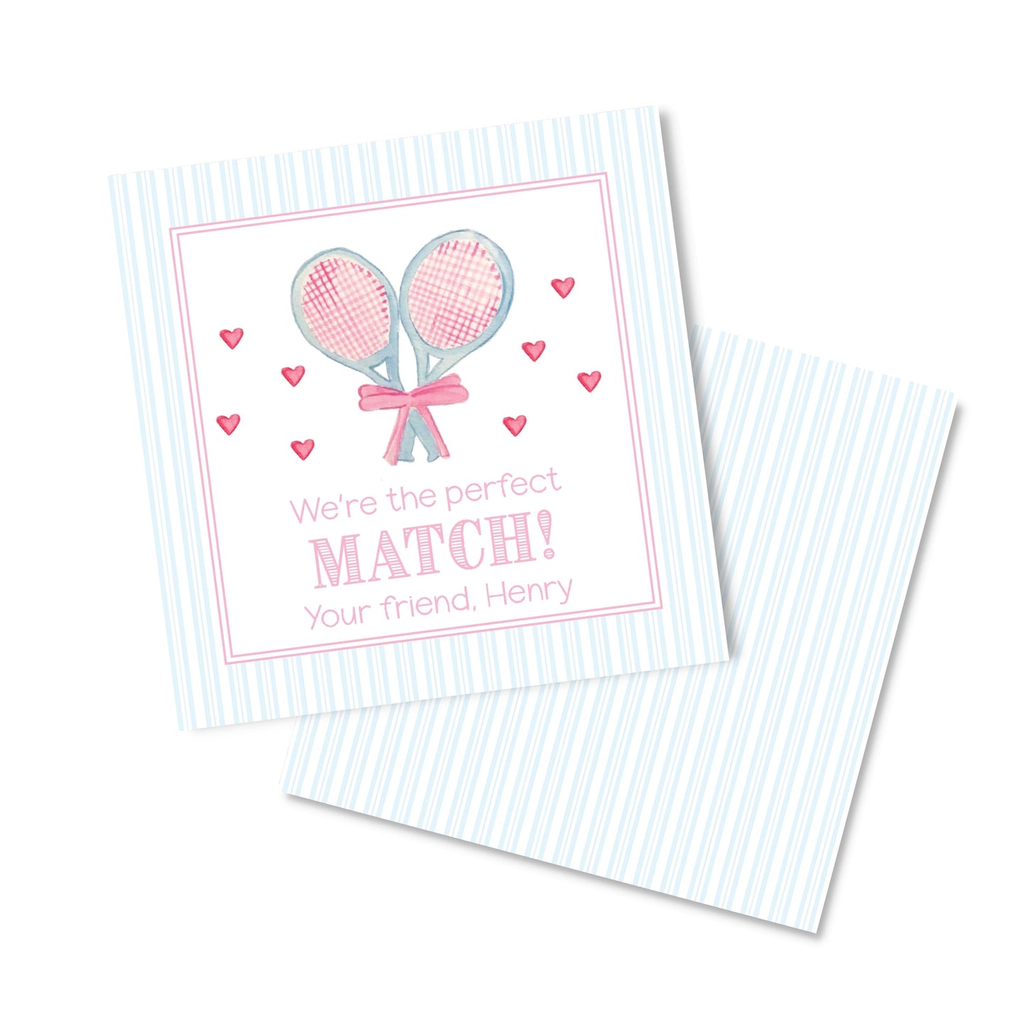 Pink Tennis Valentine