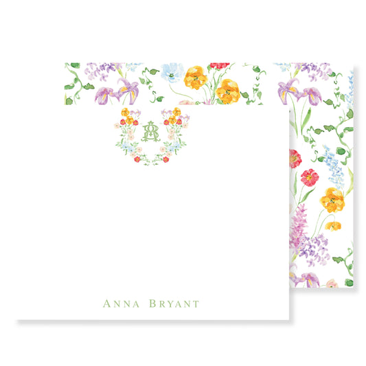 Bold and Blooming Floral Stationery