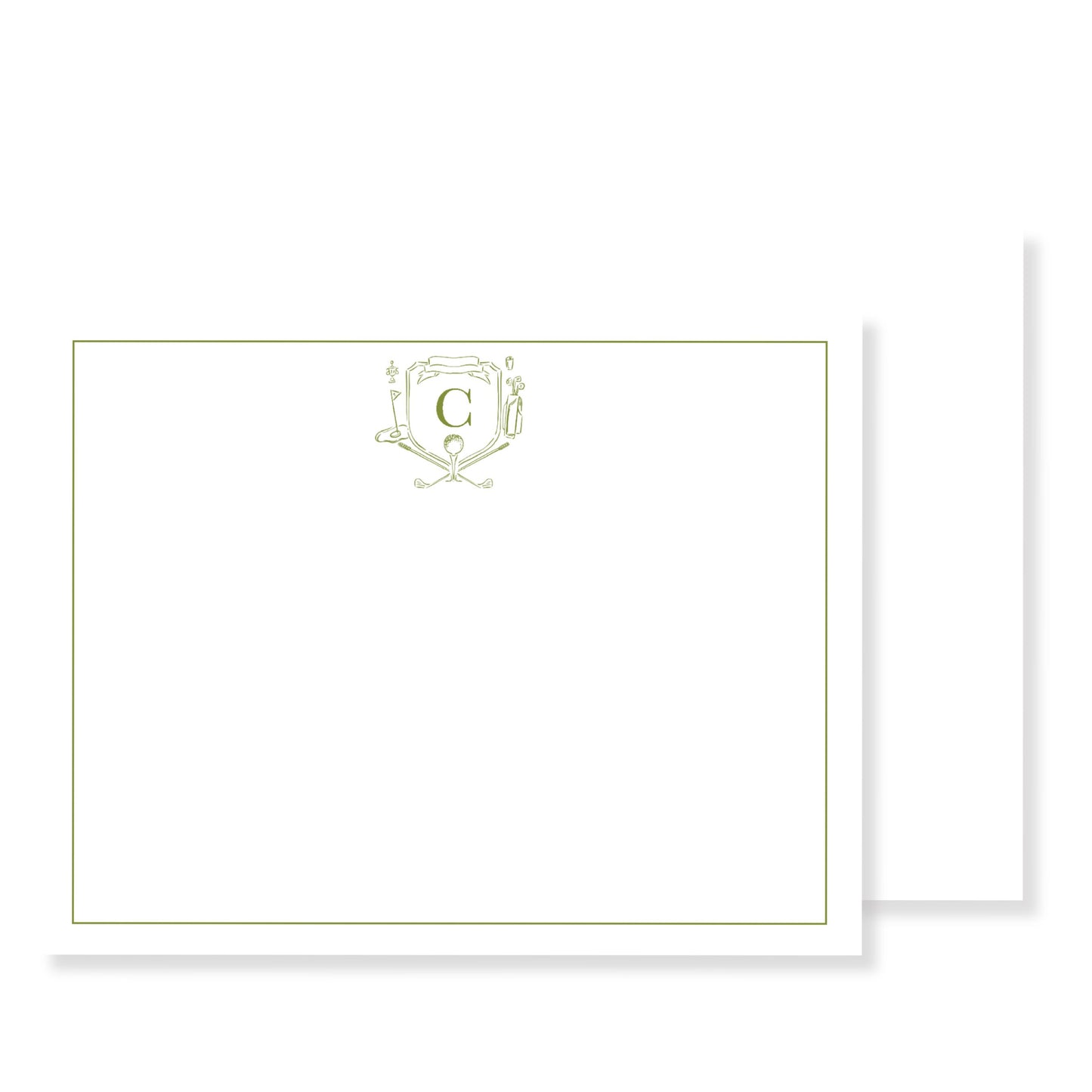 Golf Initial Stationery
