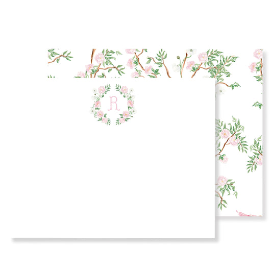 Spring Chinoiserie Wreath Stationery