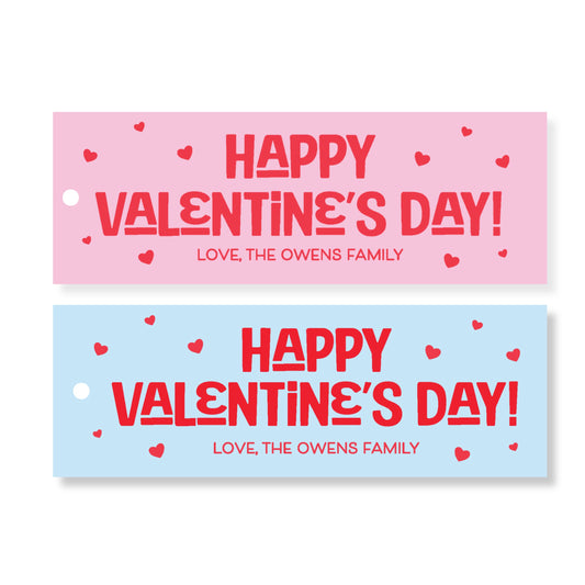 Valentine Long Skinny Tags