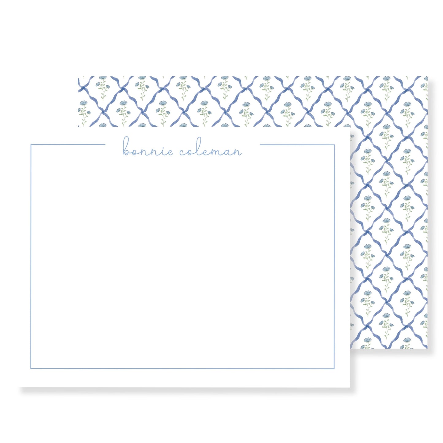 Azure Diagonal Blooms