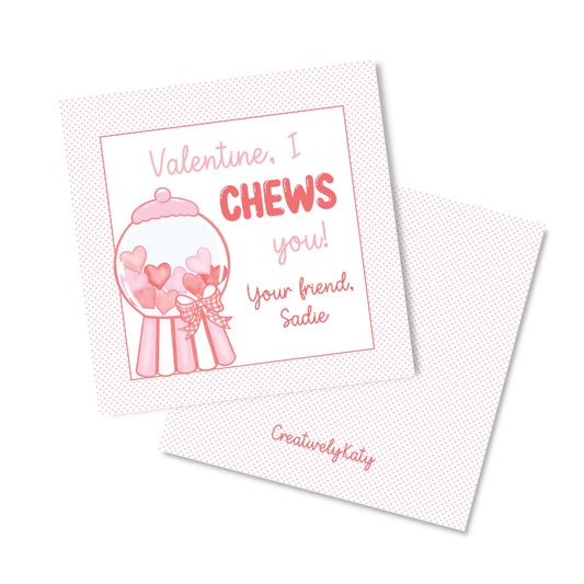 Pink BubbleGum Valentine