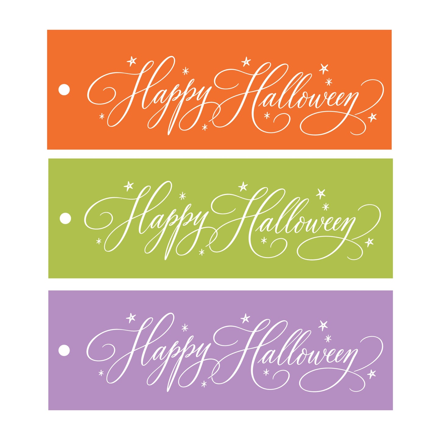 Halloween Long Slim Tags