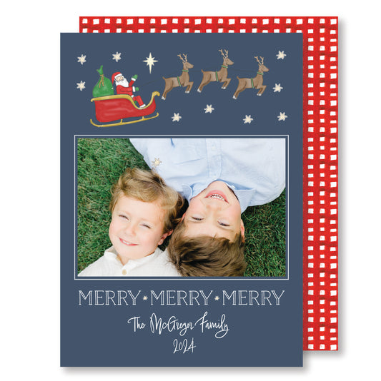 Santa's Sleigh Card