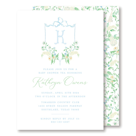 Southern Floral Baby Invite