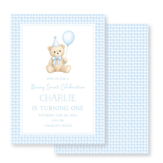 Teddy Bear Invitation