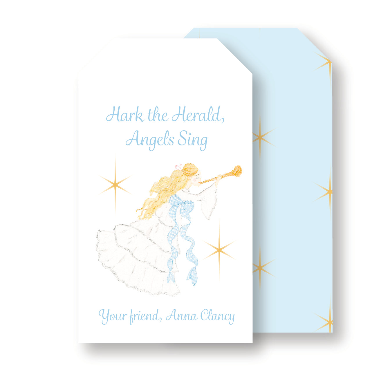 Hark the Herald gift tag