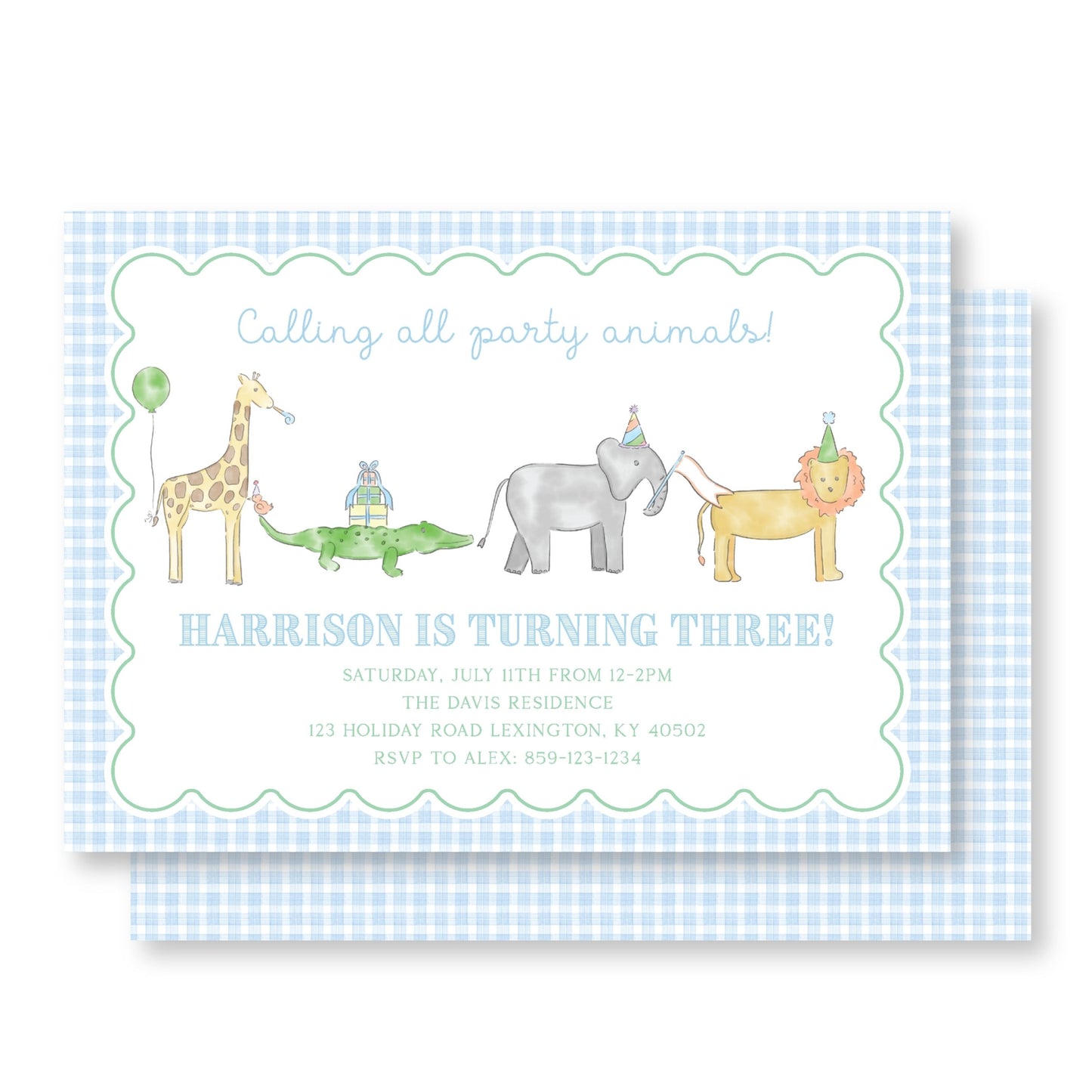 Party Animal Scalloped
