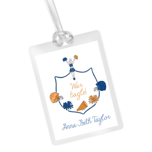 Cheer Auburn Bag Tag