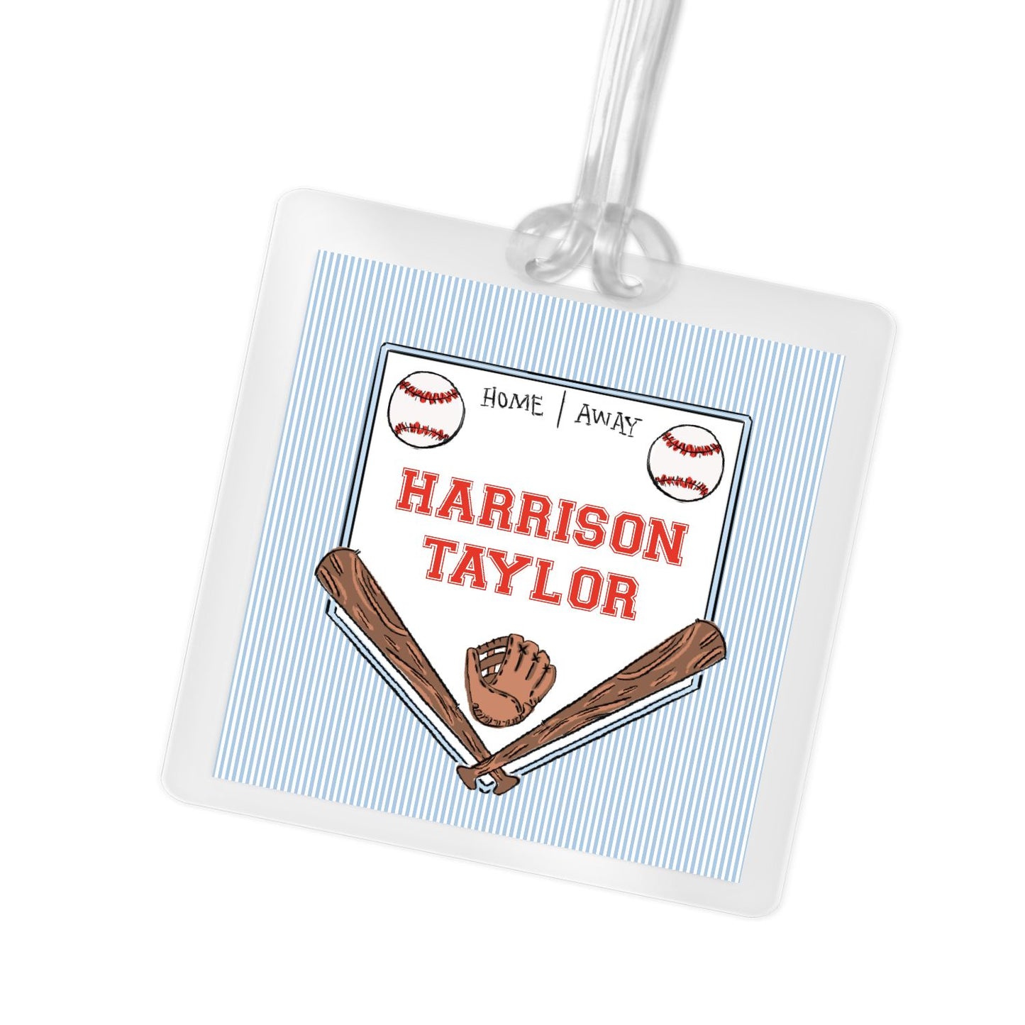 Baseball Crest Bag Tag