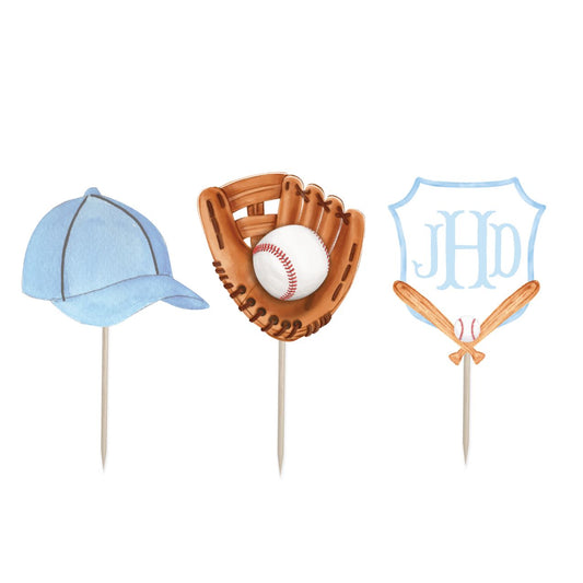 Baseball Cupcake Toppers